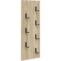 vidaXL Porte-manteau mural Montage mural Chêne sonoma 30 x 1.5 x 80 cm