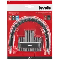 Kwb Jeu d'embouts avec arbre flexible 11 pces