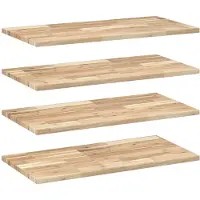 vidaXL Étagères flottantes 4 pcs 100x40x2 cm acacia massif non traité