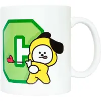 Pricenet Mug En Céramique Capacité 300ml Innocent, 'work Hard, Play Hard' Chimmy Bt21 Line Friends Bt21 Blanc