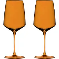 Viski Reserve Nouveau wijnglas - Kristal - 650ml - 2 stuks - Amber (11265), Verres à vin, Orange