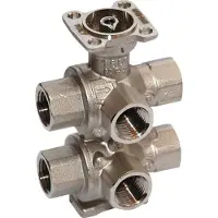 Belimo Vanne Caractérisée 6 Voies Rp3/4 Kvs4 24VAC/DC 90s BACnet/Modbus/MP-Bus 5Nm IP54 R3020-4-4-B2/LR24A-MOD