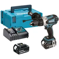 Makita Perceuse Visseuse à Percussion DHP458RTJ 18 V Li-ion 2 x 5.0 Ah