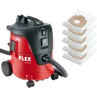 Flex VC21LMC - Aspirateur Eau Et Poussière - Incl Sacs Filtrants (5 Pièces) - 1250W - Classe L - 20L