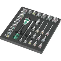 Wera 9722 Schaumstoffeinlage 8000 C Zyklop 1/2" Knarre Set 1