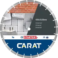 Carat CES4004000 Lame De Scie Diamantée Pour Coupe À Sec - 25.4 X 400mm - Universelle