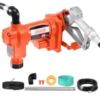 Vevor Pompe Transfert Carburant 12 V CC 60,5 L/min 1/4 CV Pompe Transfert Diesel avec Buse Manuelle