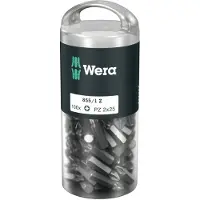 Wera 855/1 Z Screwdriver Bit Set 100 Units Gris