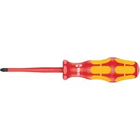 Wera 162 IS Tournevis VDE Isolé Pour Vis Cruciformes, Avec Lame À Diamètre Réduit, PH 1 X 80 Mm