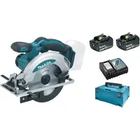 Makita DSS610RFJ Scie Circulaire À Batteries 18V Li-Ion Set (2x Batterie 3.0Ah) Dans MAKPAC - 165mm