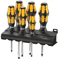 Wera 932/6 pour l'atelier Jeu de tournevis 6 pièces vis à fente, cruciforme Phillips