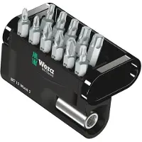 Wera Bc Wood 2 Screwdriver Bit Set 12 Pieces Gris