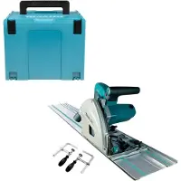 Makita SP6000JSP1 - Scie Plongeante - Incl. Rail De Guidage Et Pinces Et MAKPAC - 1300W - 165mm