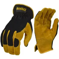 DeWalt DPG216LEU Gant De Travail Hybride - Cuir - Taille L