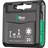 Wera Bit-Box 15 Impaktor TX, TX 20 X 25 Mm, 15 Pièces