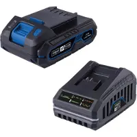 Scheppach Kit de démarrage 2.0 SBSK2.0 | incl. batterie 20 V / 2,0 Ah & chargeur 2,4 A / 65 W | IXES série 20-Volt