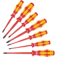 Wera 160 Iss/7 Kraftform Plus Screwdriver Set 7 Pieces Rouge