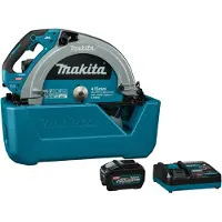 Makita HS013GT101 Scie circulaire portative sans fil XGT, y compris 1 batterie 40 V 5,0 Ah et un chargeur, lame de scie Ø 415 mm