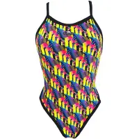 Turbo Revolution 80´s Lines Swimsuit Multicolore 4XL Femme