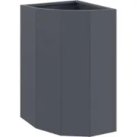 vidaXL Plante d'angle Anthracite 30 x 30 x 50 cm Acier