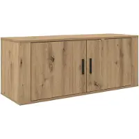 vidaXL Étagère murale pour téléviseur, 100 x 34,5 x 40 cm, finition chêne artisanal