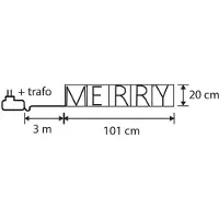 Luca Lighting Applique murale de Noël noire MERRY avec LED et minuterie IP44 - Yoro