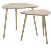 Vicco table basse Twino Sonoma 48x45cm Lot de 2, Model 57300