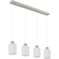 Globo Suspension 4 lumières Trent brun sable