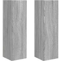 vidaXL Meuble TV mural 2 pcs Gris Sonoma 30 x 31 x 100 cm