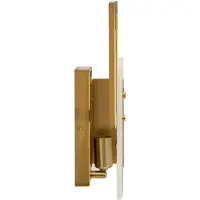 Mauro Ferretti Applique Cube E14 15x8x33 cm or satiné