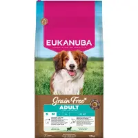 Eukanuba Grain Free Adult Small Medium Lamb 12 kg alimentation sans céréales pour chiens de petites et moyennes races avec de l'agneau