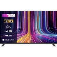 Kiano Téléviseur Elegance de 50 pouces (127 cm), résolution 4K UHD (3840x2160), Smart TV avec système VIDAA, technologie DLED, Wi-Fi, Miracast, enregistreur PVR, compatible DVB-T2/S2