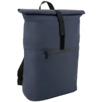 Mobilis Sac à dos Roll Top pour ordinateur portable de 14" à 16" Bleu foncé