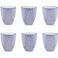 Bjorn Mug Pattern 30cl - 6 Pièces - Dark Blue