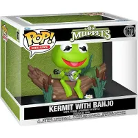 Funko POP! Les Muppets POP Deluxe Figurine Vinyle Kermit avec Banjo 9 cm