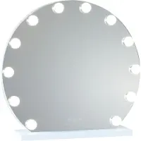 Flamingueo Coiffeuse Hollywood Lumières Miroir LED Modes Glamour Coiffeuse de rêve