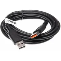VHBW Câble USB tablettes compatible avec Lenovo Yoga 3-1470, 3 Pro, 3 Pro 1370 - câble de données (USB standard type A) 2en1 câble de charge, 200cm, noir