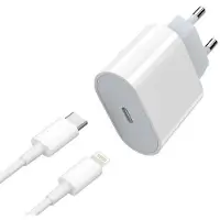 Autre Chargeur Rapide 20w Avec Câble 1m Usb C Pour Iphone 14/13/12/11 Ipad Quick Chargeur Pd