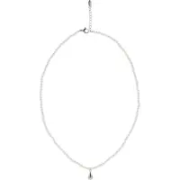 NAEMI Chaîne argent / blanc perle