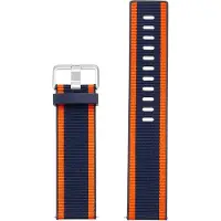 Fitbit Bracelet Woven pour Versa / Versa 2 / Versa Lite - Taille L - Navy / Orange