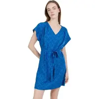 Fundango Palmetta Short Sleeve Short Dress Bleu M Femme