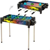 Cb Games Jeu De Société Ambassador-foosball & Air Hockey Neon Arcade 2 In 1