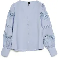 Vero Moda Chemisier 'VMTHEA' bleu clair