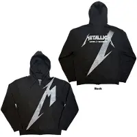 Metallica Hommes, Pull-over, Shrouded Back Print (Zipper-Hoodie), Noir, (XL)