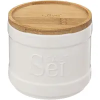 5five Simply Smart Salière « naturéo » en céramique blanche -