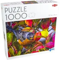 Tactic Puzzle de 1 000 pièces : Robin parmi les feuilles d'automne