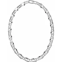 GUESS Jumn02124jwstt U G Stripes Necklace Argenté Homme