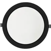 Luxula Luminaire LED à encastrer, 6W, EEK : F, 600lm, CCT, IP44, noir