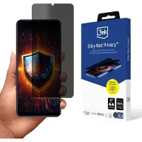 3mk Protection Folia ochronna prywatyzujÄ ca matowa Silky Matt Privacy na Samsung Galaxy M12 (Samsung Galaxy M12), Pièces de rechange pour appareils mobiles, Transparent