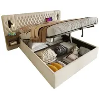 OKWISH Canapés convertible - Canapé Convertible 1 Place avec Dossier Inclinable et Accoudoirs Rembourrés - Velours Côtelé 125x155x63 cm - Émeraude